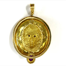 Load image into Gallery viewer, 14K Ruby Lion Pendant/Enhancer
