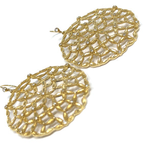 14K Diamond Flower Lace Earrings