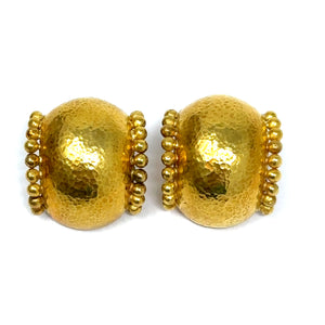 19K Elizabeth Locke Trivoli Earrings