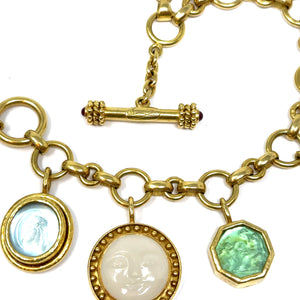 19K Elizabeth Locke Charm Bracelet