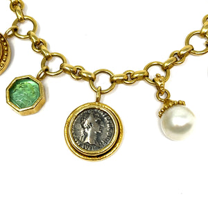 19K Elizabeth Locke Charm Bracelet