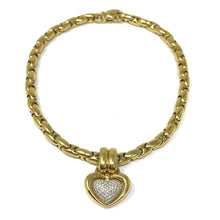 Load image into Gallery viewer, 18K Chimento Diamond Heart Necklace