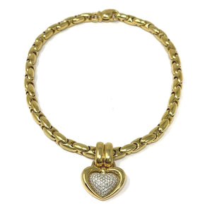 18K Chimento Diamond Heart Necklace