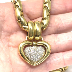 18K Chimento Diamond Heart Necklace