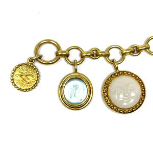 19K Elizabeth Locke Charm Bracelet