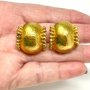 19K Elizabeth Locke Trivoli Earrings