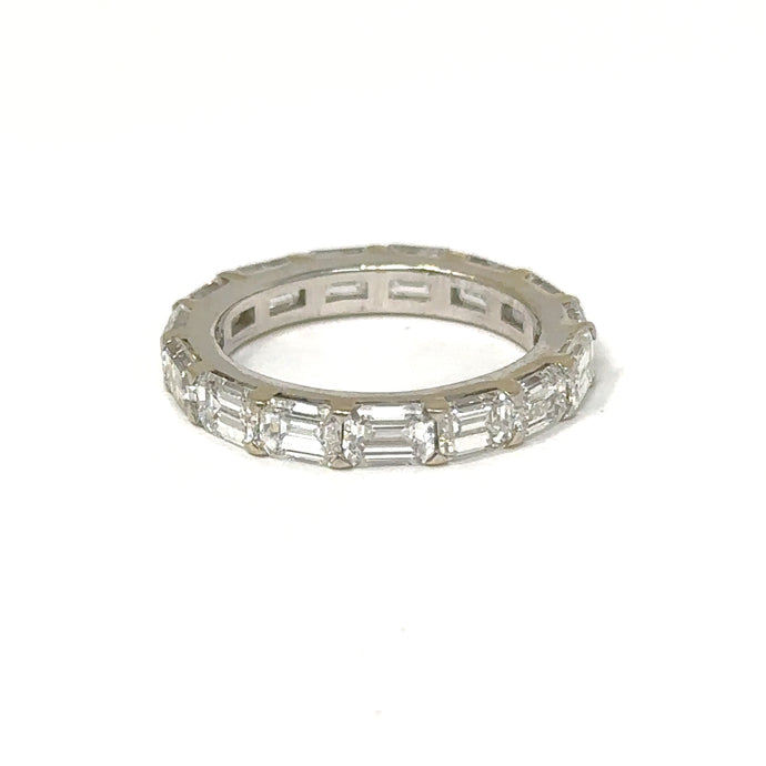 14K Emerald Cut Diamond Eternity Ring