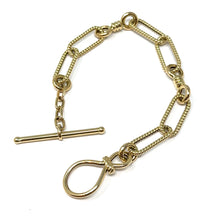 Load image into Gallery viewer, 14K Italian Toggle Paperclip Bracelet