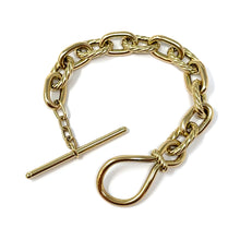 Load image into Gallery viewer, 14K Italian Link Toggle Bracelet