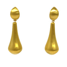 Load image into Gallery viewer, 14K Brushed Dangle Italian Earrings