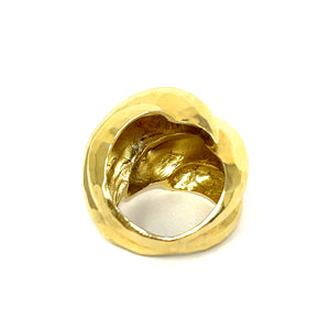 14K Fluted Statement Ring