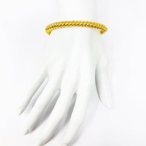 14k Yellow Gold Cable Bangle