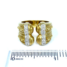 Load image into Gallery viewer, 18K Etruscan Diamond Ring