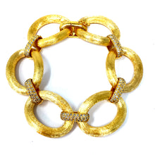 Load image into Gallery viewer, 14K Vintage Italian Diamond Link Bracelet