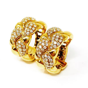 18K Chopard Diamond Casmir Earrings MSRP $16,500