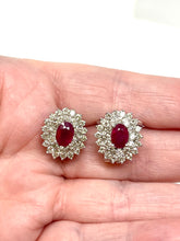 Load image into Gallery viewer, 18k Diamond And Ruby Earrings