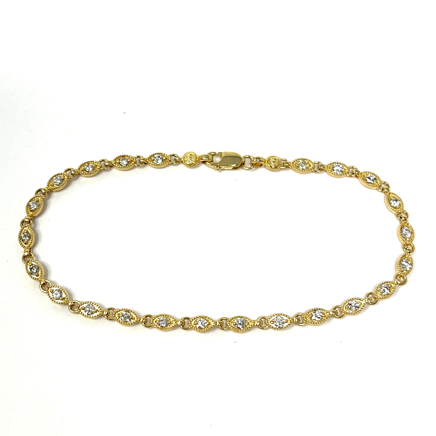 14K Dainty Diamond Bracelet