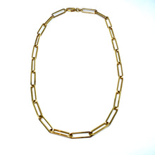 Load image into Gallery viewer, 14K Large Paper Clip Necklace