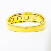 Load image into Gallery viewer, 14K Asch Grossbardt Diamond Inlay Bangle