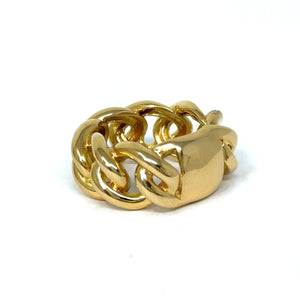 18K Italian Link Ring