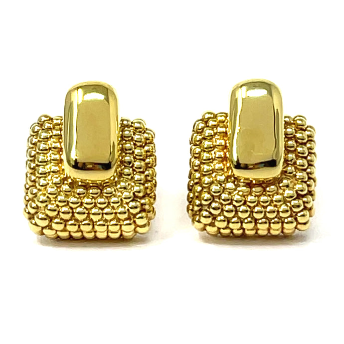 14K Italian Beaded Earrings