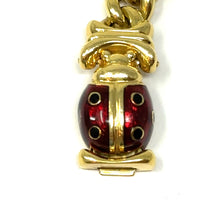 Load image into Gallery viewer, 18K Italian Mori &amp; Pasquini Enamel Lady Bug Bracelet