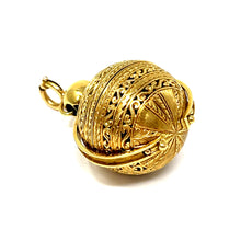 Load image into Gallery viewer, 18k Gold Ball Accordion Locket