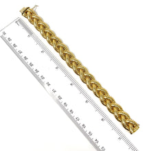 Load image into Gallery viewer, 14K Italian Braided Tubogas Bracelet