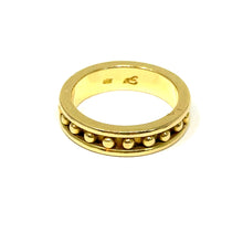 Load image into Gallery viewer, 18K Elizabeth Locke Narrow Gold Granulated Stack Ring