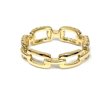 Load image into Gallery viewer, 14K Diamond Chain Link Ring