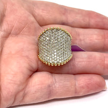 Load image into Gallery viewer, 14K Effy Diamond Beaded Edge Ring