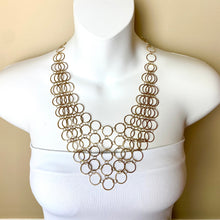 Load image into Gallery viewer, 14K Circle Bib Necklace