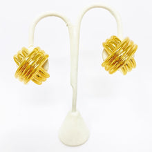 Load image into Gallery viewer, 14K Yellow Gold Large X Earrings