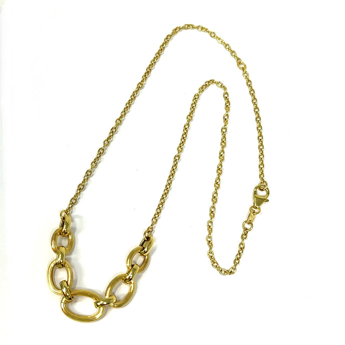 14K Italian Small Link Necklace