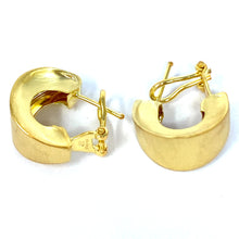 Load image into Gallery viewer, 14K Italian Brush Finish French Clip Earrings