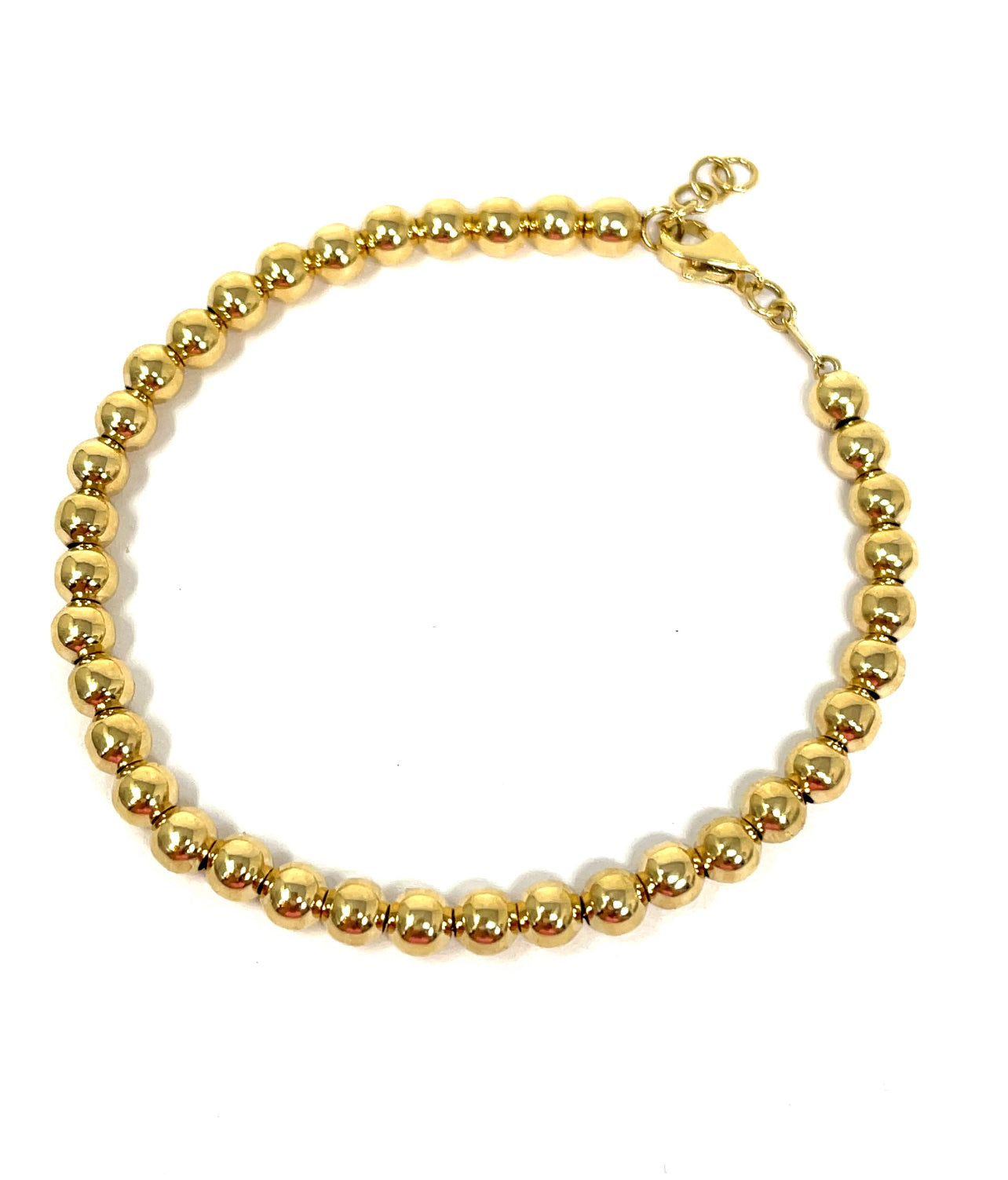 14K Large 5mm Ball Bracelet