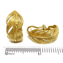 Load image into Gallery viewer, 14K Leaf Earrings