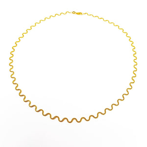 14k Italian Chevron Necklace