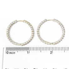 Load image into Gallery viewer, 18K Roberto Coin 2.84 Tcw Diamond Inside Out Hoop Earrings MSRP $6980