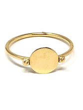 Load image into Gallery viewer, 14k Gold Disc Ring