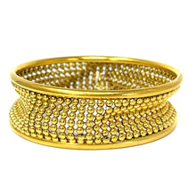 Load image into Gallery viewer, 18k Italian Beaded Mesh Bangle Bracelet By Zoccai