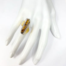 Load image into Gallery viewer, 18K Vintage Tigers Eye Diamond Ring