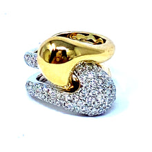 Load image into Gallery viewer, 14K Diamond Two Piece Puzzle Ring