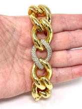 Load image into Gallery viewer, 18K Italian Diamond Link Bracelet By Vaid