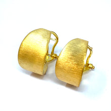 Load image into Gallery viewer, 14K Italian Brush Finish French Clip Earrings