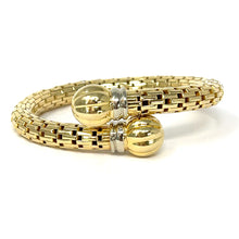 Load image into Gallery viewer, 14K Italian Bypass Bangle