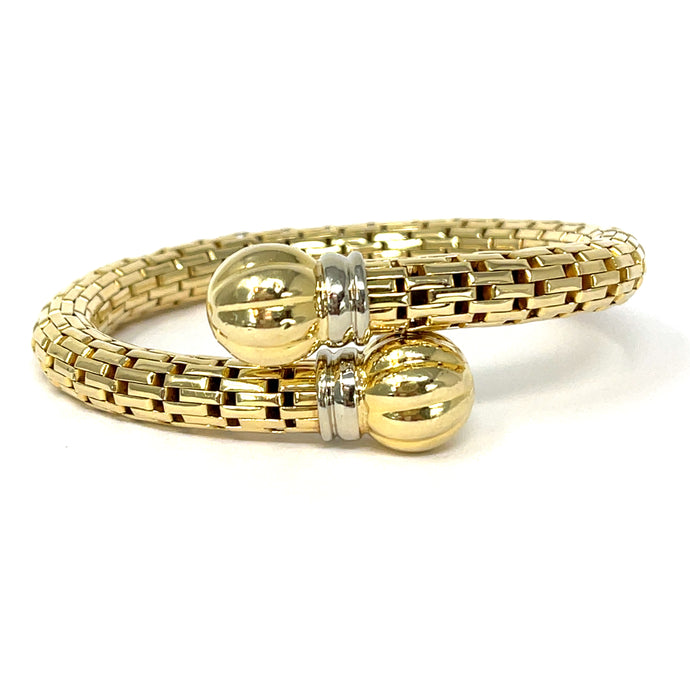 14K Italian Bypass Bangle