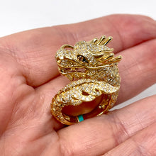 Load image into Gallery viewer, 14K Effy Diamond Dragon Ring MSRP $8574