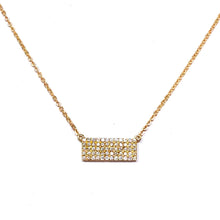 Load image into Gallery viewer, 10K Five Row Diamond Bar Necklace