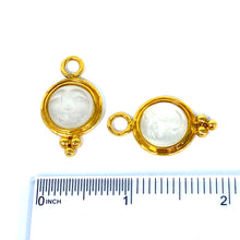 Load image into Gallery viewer, 14K Large Man In The Moon Moonstone Earring Charms